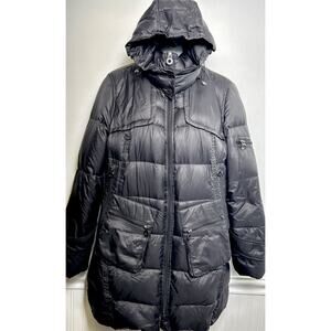 Calvin Klein Packable Lightweight Premium Down Jacket Coat Womens M Black Puffer